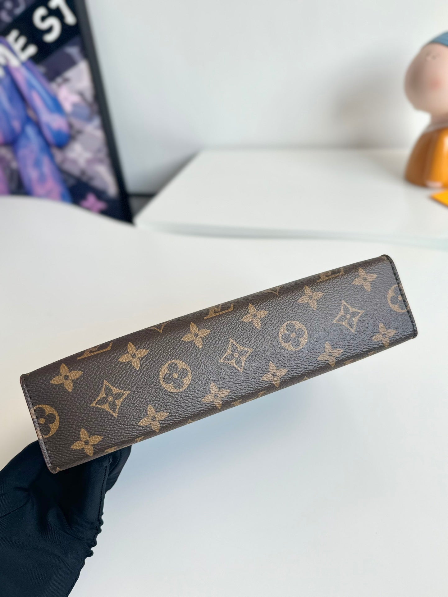 Louis Vuitton Monogram Canvas Pochette Voyage MM - Brown Luxury Clutch