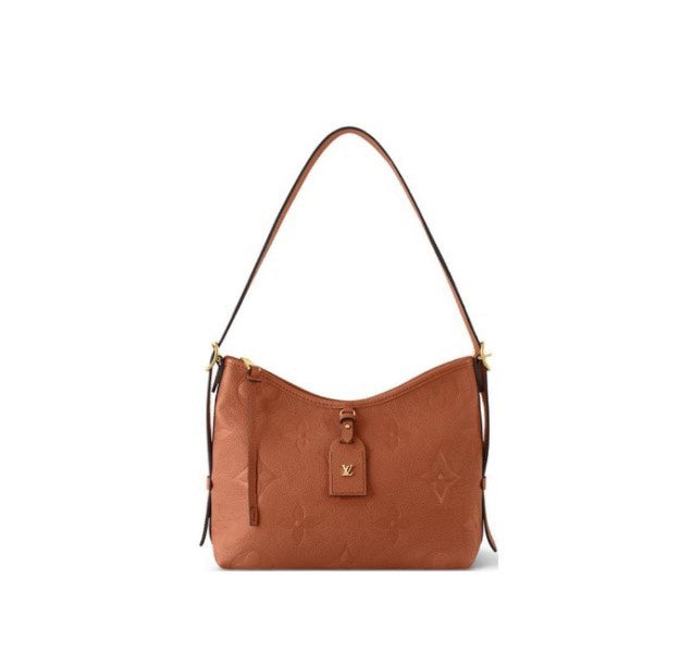 Louis Vuitton Monogram Empreinte Leather Hobo Shoulder Bag - Brown