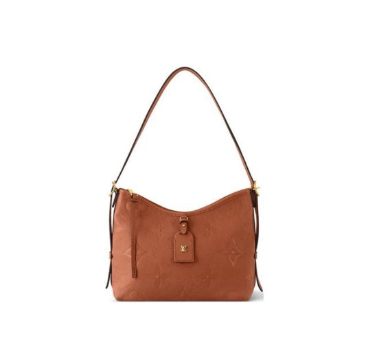 Louis Vuitton Monogram Empreinte Leather Hobo Shoulder Bag - Brown