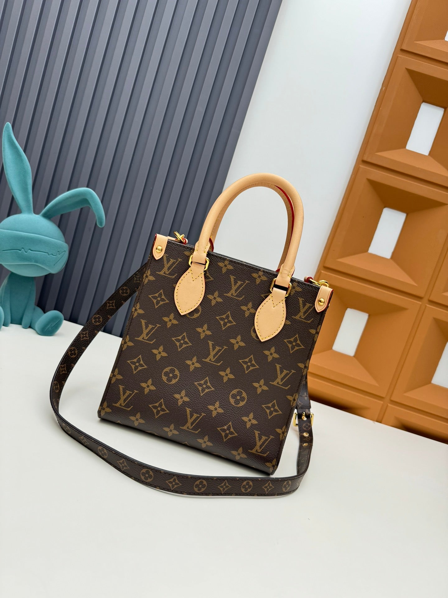 Louis Vuitton Monogram Canvas Petit Sac Plat Tote Bag