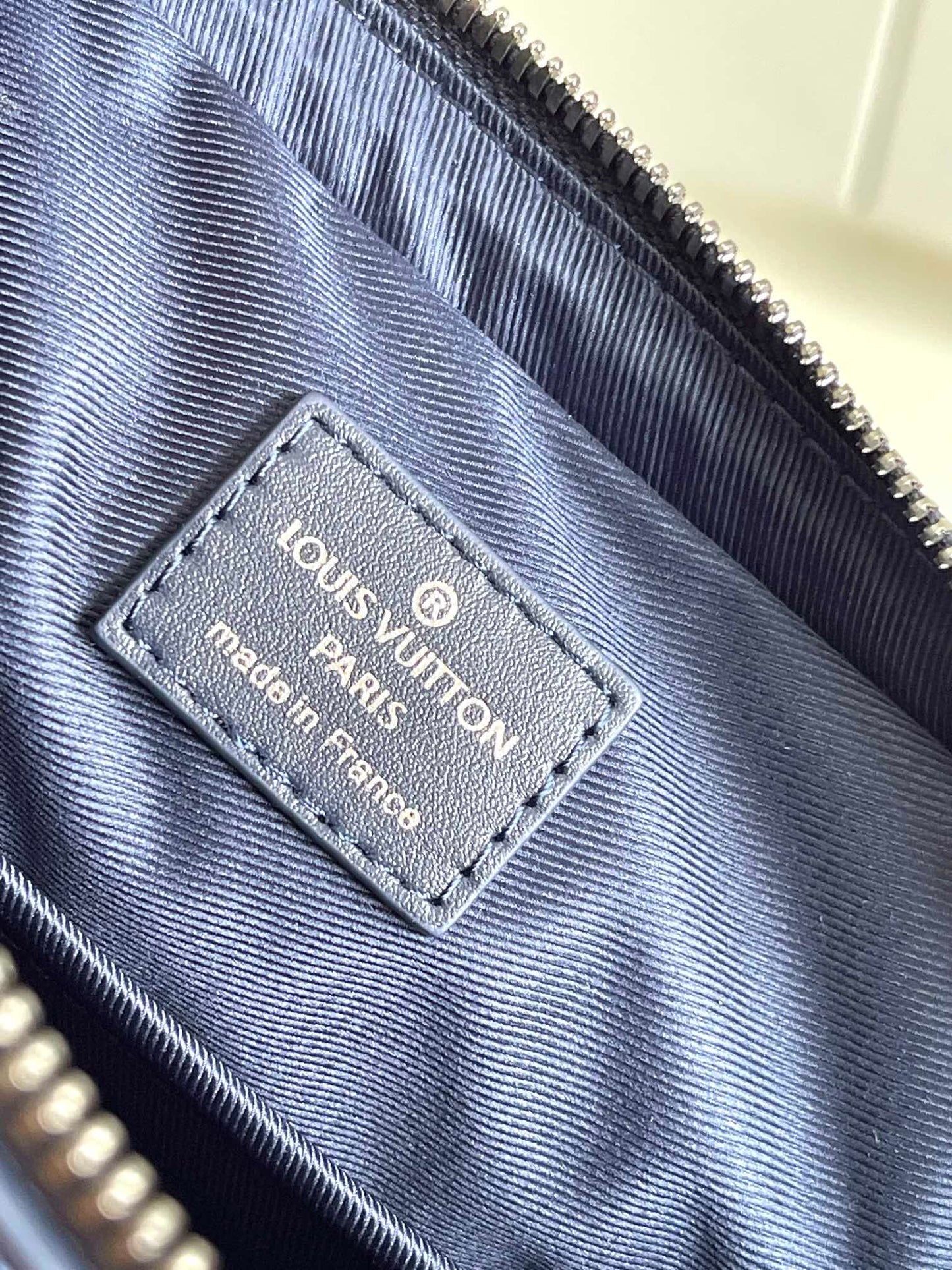 Louis Vuitton Trio Messenger Bag - Blue Monogram Shadow Leather Men's Crossbody Bag