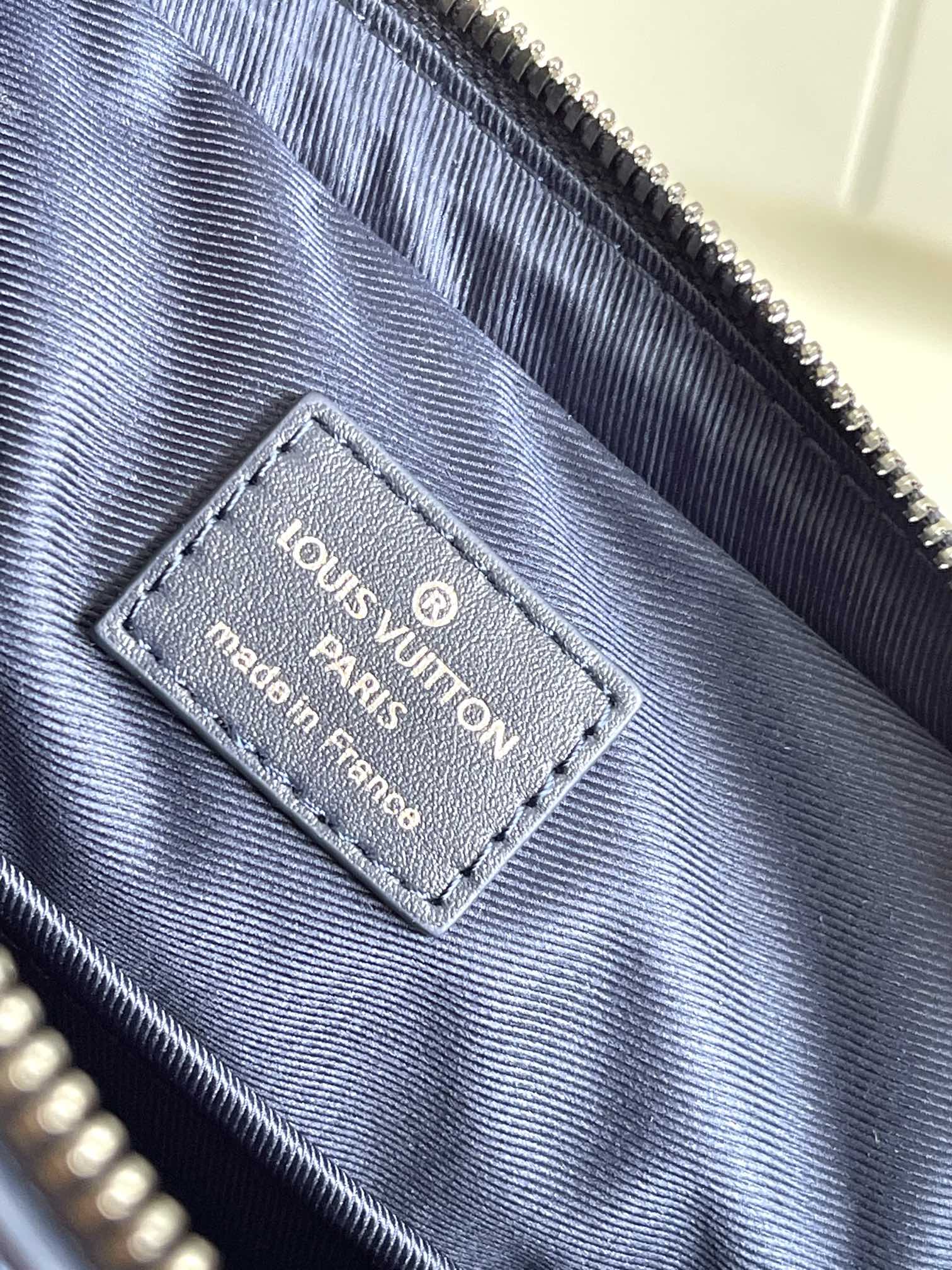 Louis Vuitton Trio Messenger Bag - Blue Monogram Shadow Leather Men's Crossbody Bag