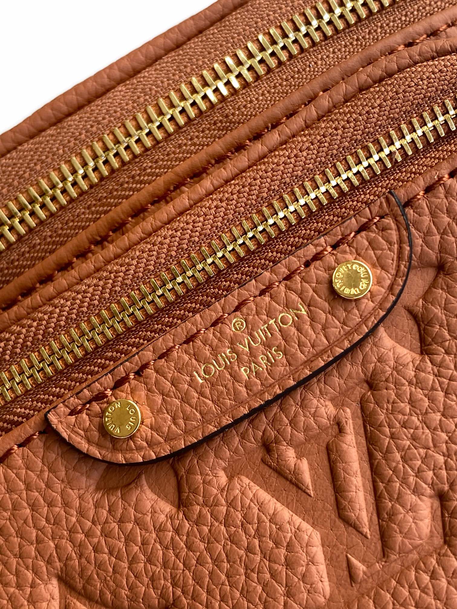 Louis Vuitton Mini Bumbag Monogram Empreinte Leather Cognac