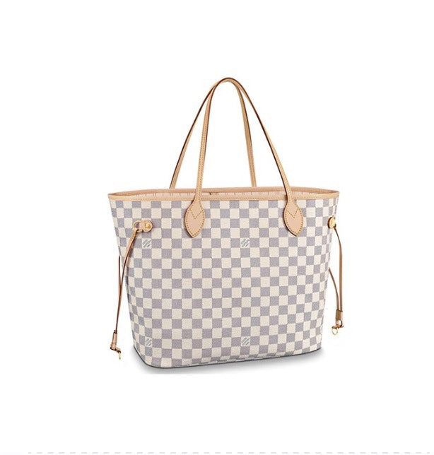 Louis Vuitton Neverfull MM Damier Azur Canvas Tote Bag