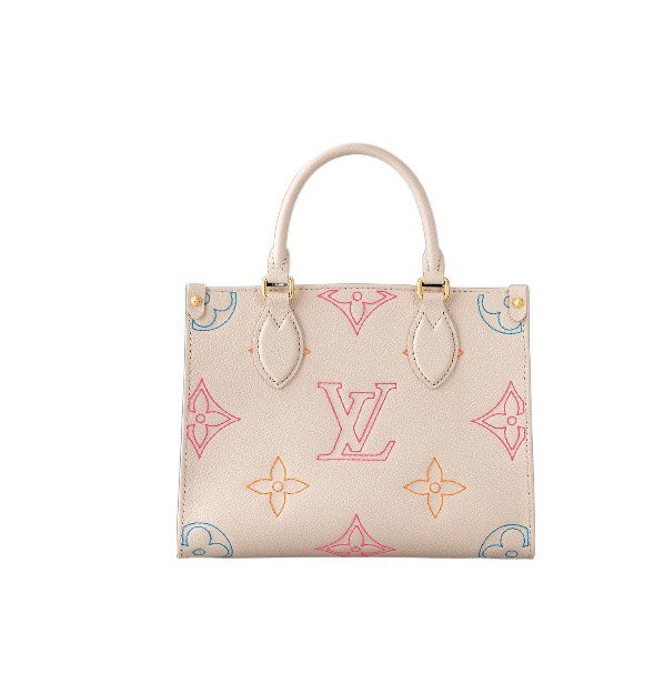 Louis Vuitton Onthego PM Monogram Empreinte Leather Tote Bag - Pastel