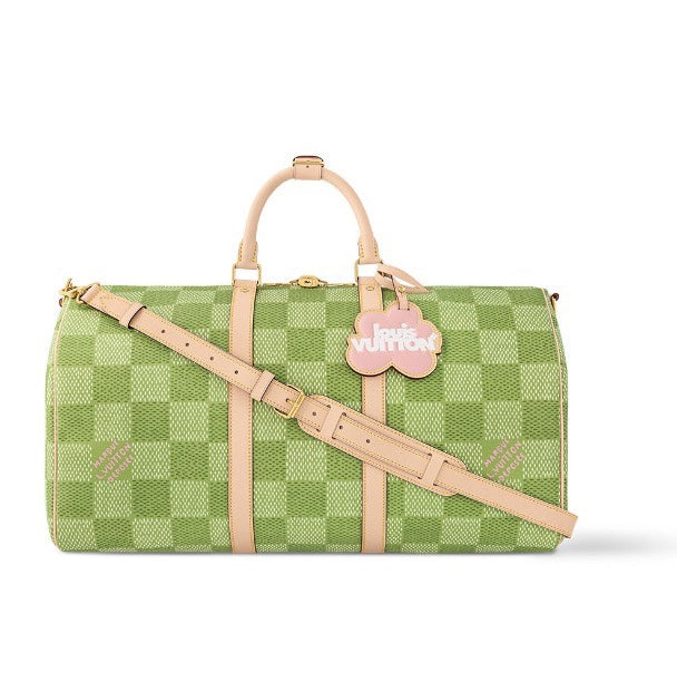 Louis Vuitton Keepall Bandoulière 50 Damier Pop Green