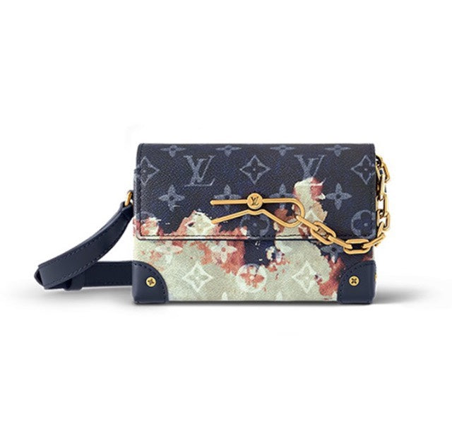Louis Vuitton Monogram Bleached Denim Mini Soft Trunk Bag
