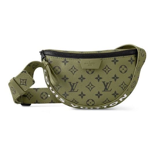 Louis Vuitton Monogram Khaki Green Mini Bumbag