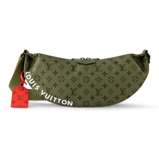 Louis Vuitton Khaki Monogram Shadow Polochon Bumbag - Men's Designer Crossbody Bag