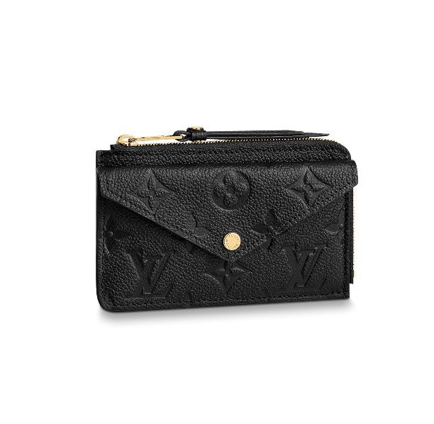Louis Vuitton Recto Verso Card Holder Monogram Empreinte Leather Black