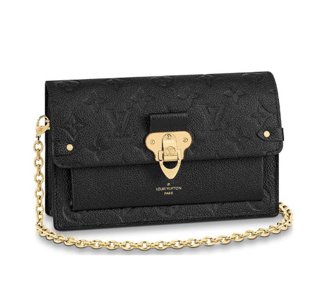 Louis Vuitton Vavin Chain Wallet Monogram Empreinte Leather Noir