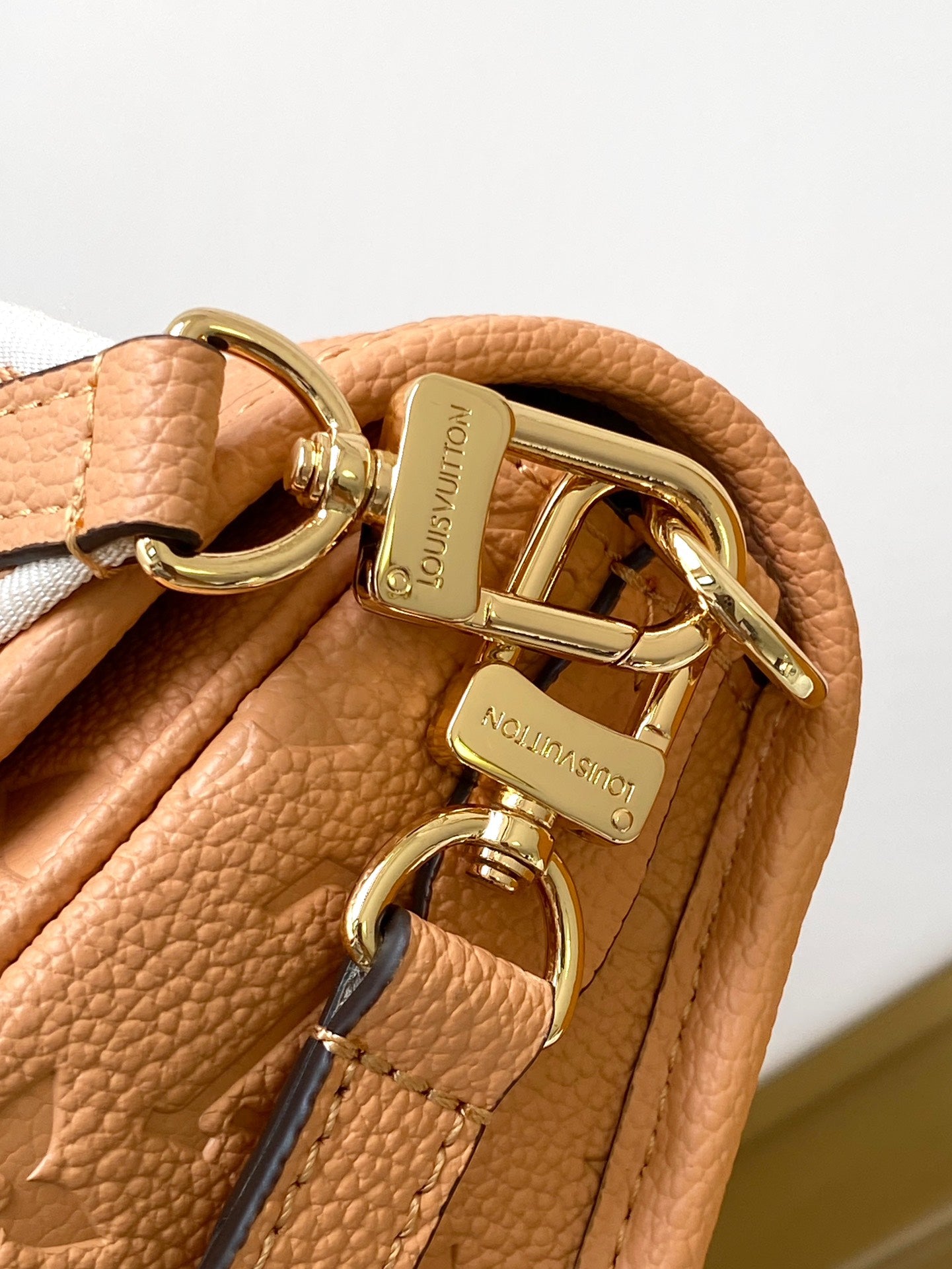 Louis Vuitton Diane Monogram Empreinte Leather Shoulder Bag - Cognac