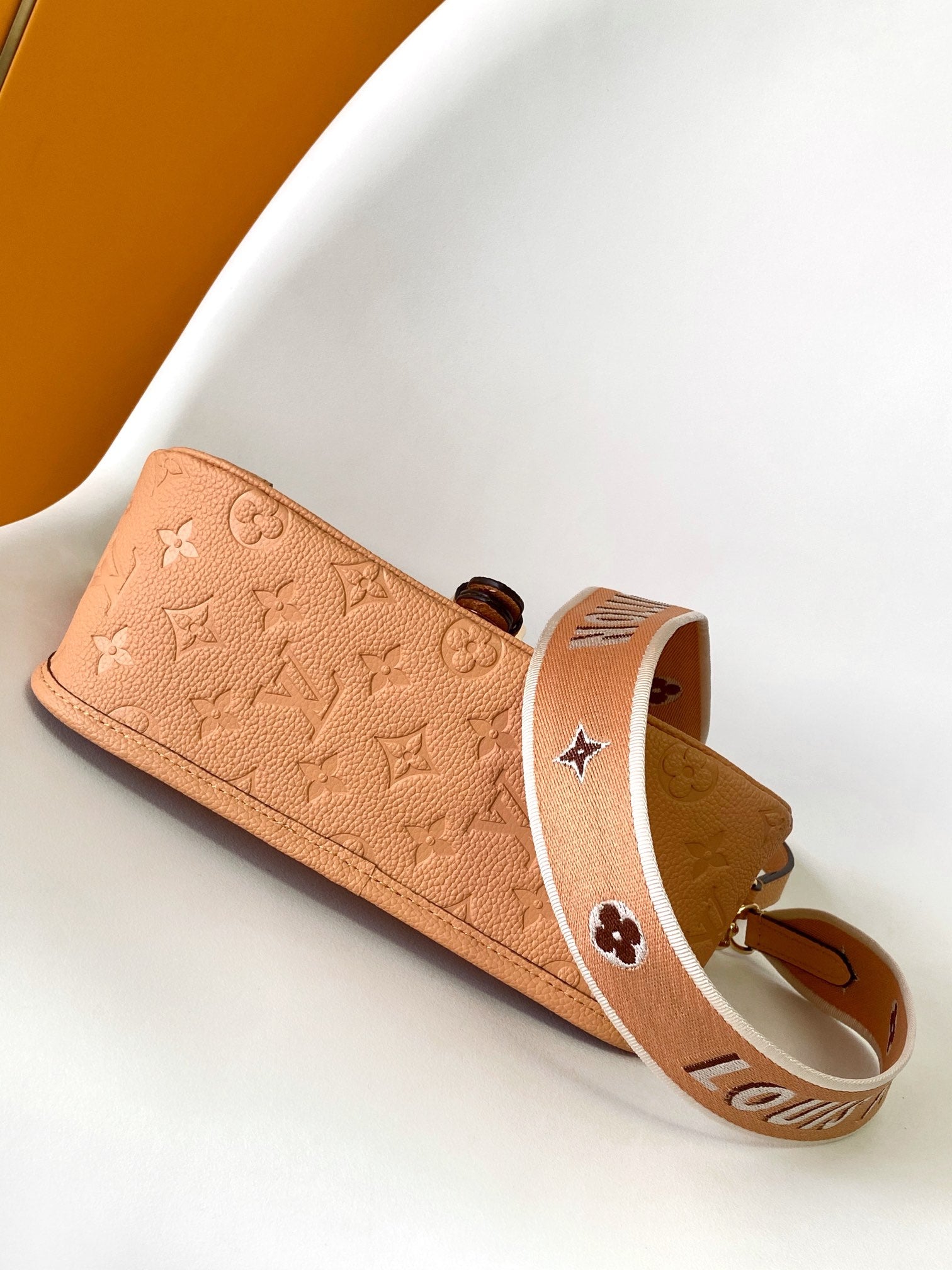 Louis Vuitton Diane Monogram Empreinte Leather Shoulder Bag - Cognac