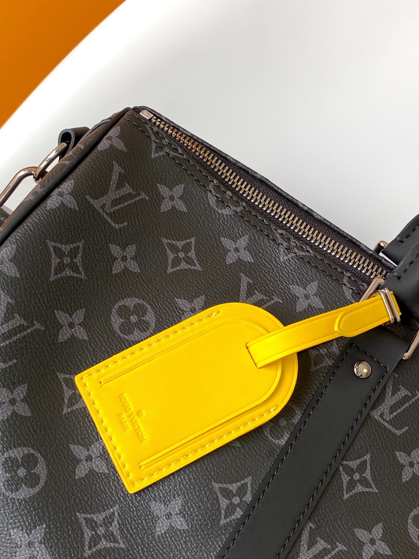 Louis Vuitton Keepall Bandoulière 50 Monogram Eclipse Travel Bag