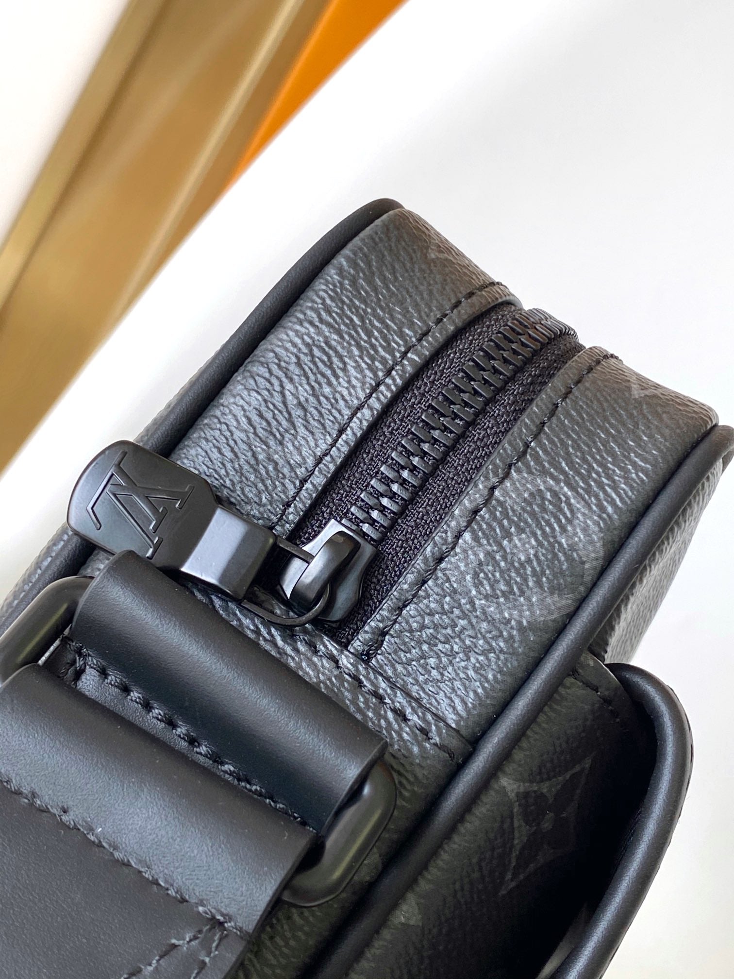 Louis Vuitton Men's Monogram Eclipse Outdoor Messenger Bag - Black
