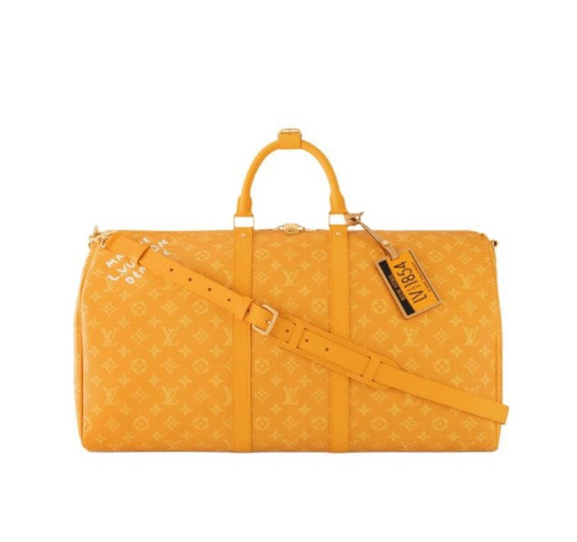 Louis Vuitton Since 1854 Keepall Bandoulière 50 Yellow Monogram Duffle Bag