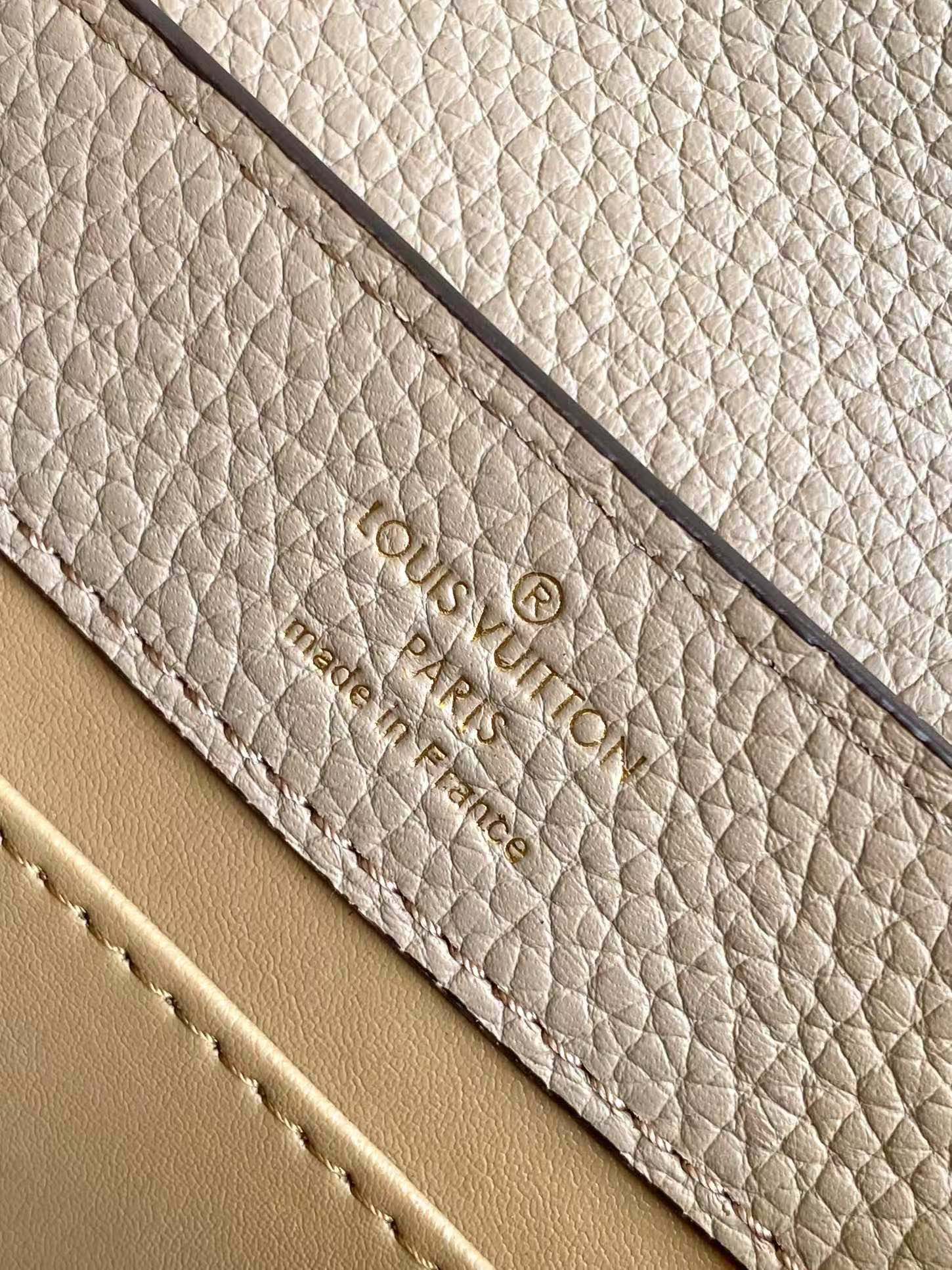 Louis Vuitton Capucines Mini Handbag - Galet Taurillon Leather & Python