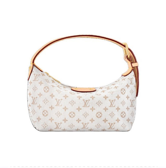 Louis Vuitton Monogram Idylle Croissant MM Shoulder Bag - Grey