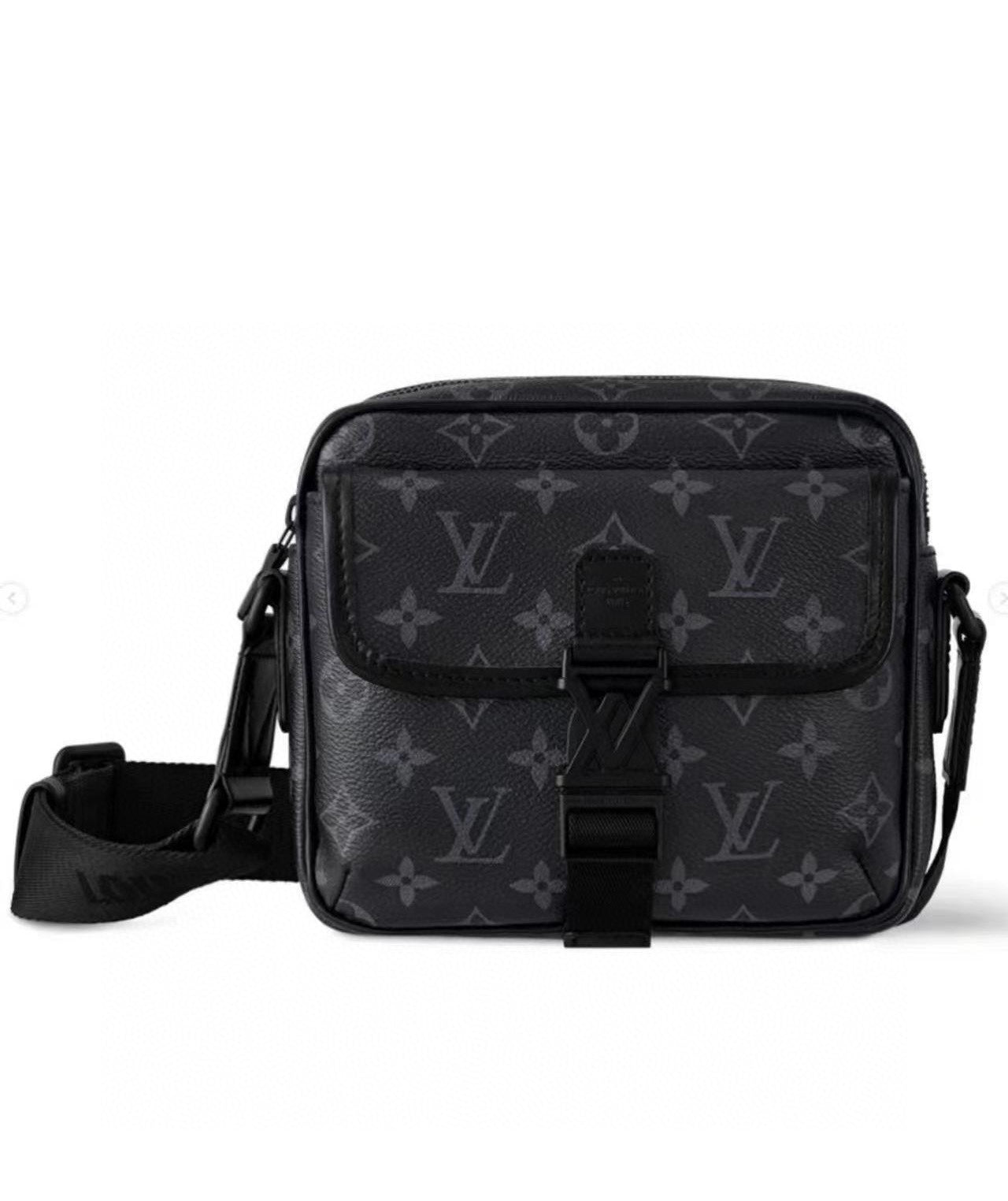 Louis Vuitton Men's Monogram Eclipse Outdoor Messenger Bag - Black