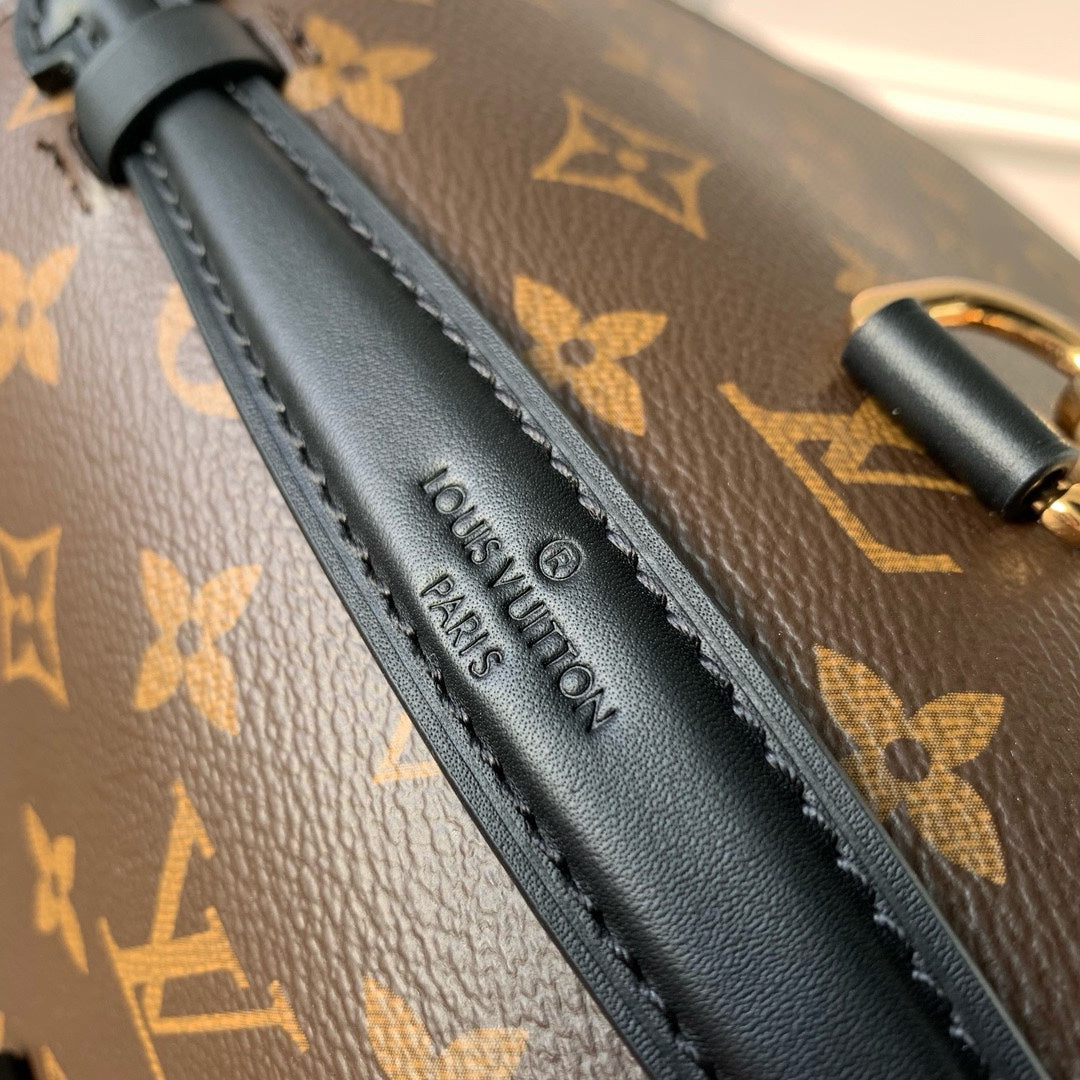 Louis Vuitton Monogram Reverse Canvas Crossbody Bag with Gold S-Lock Hardware