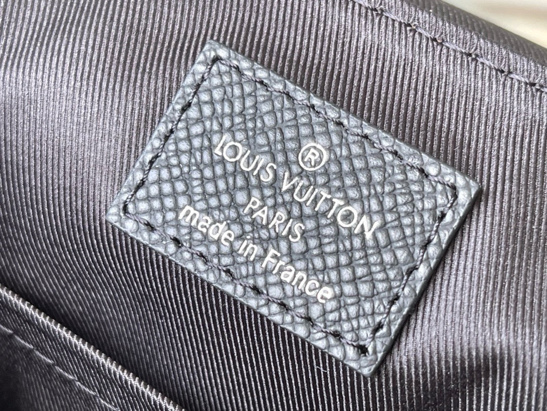 Louis Vuitton Alex Messenger BB Bag - Black Taiga Leather