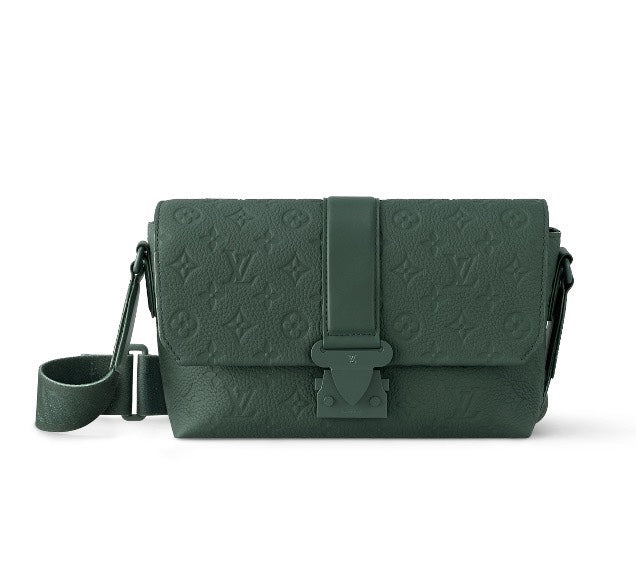 Louis Vuitton S-Lock Messenger Bag - Monogram Taurillon Leather - Dark Green