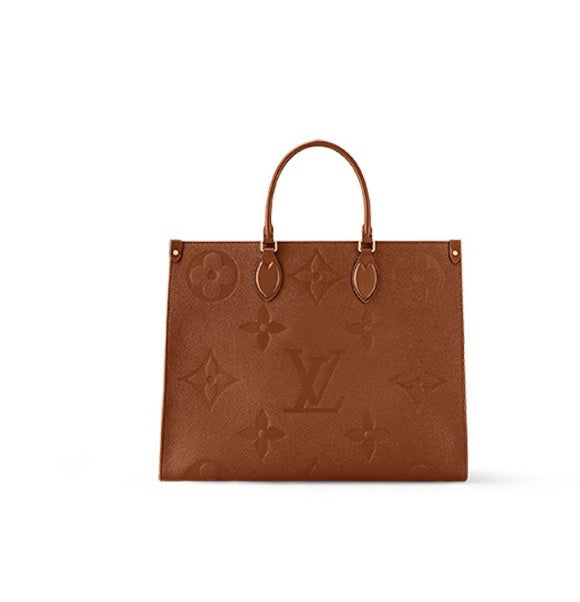 Louis Vuitton OnTheGo GM Monogram Empreinte Leather Tote - Cognac