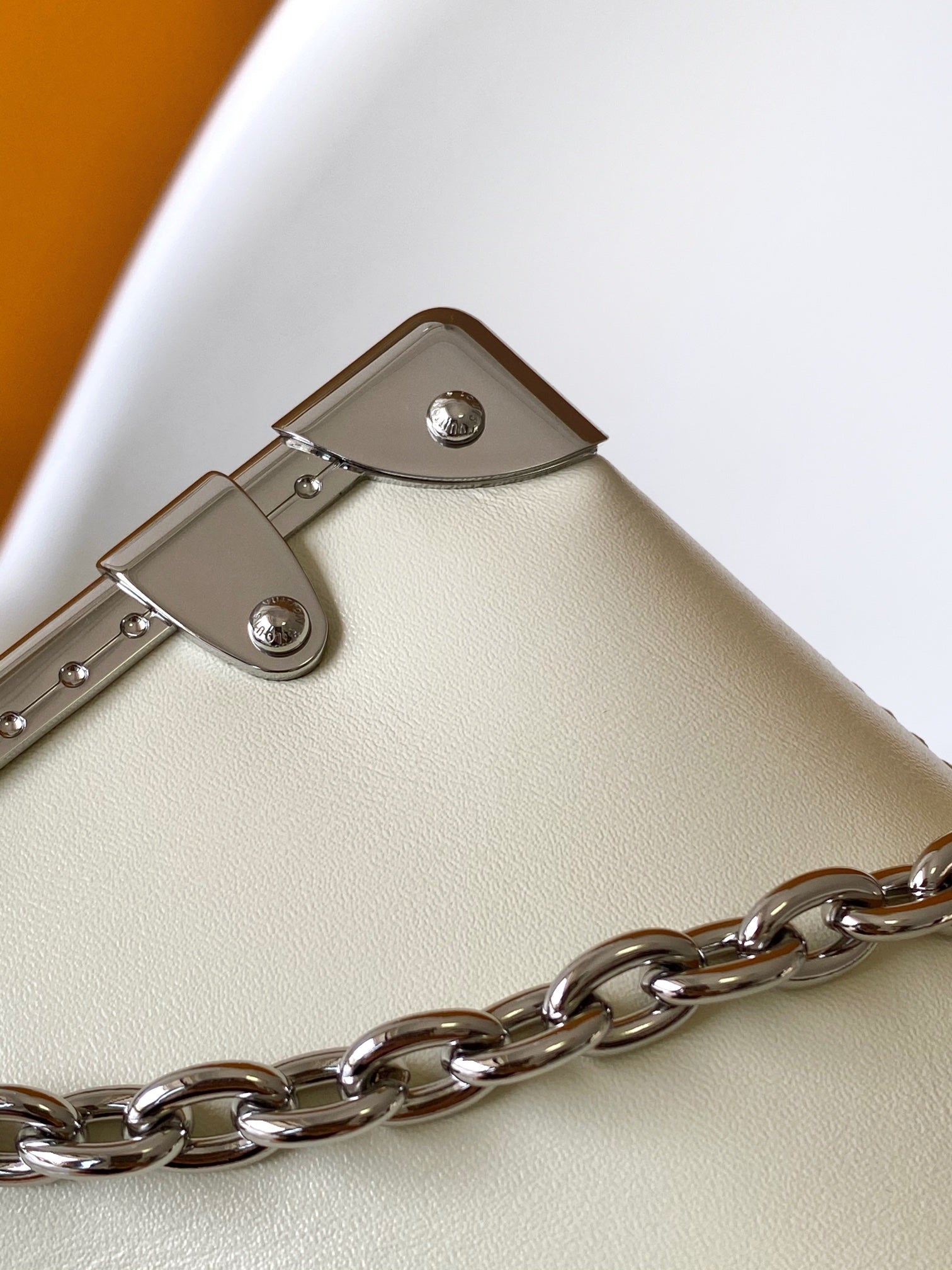 Louis Vuitton Side Trunk PM Calf Leather Handbag - Sand Beige