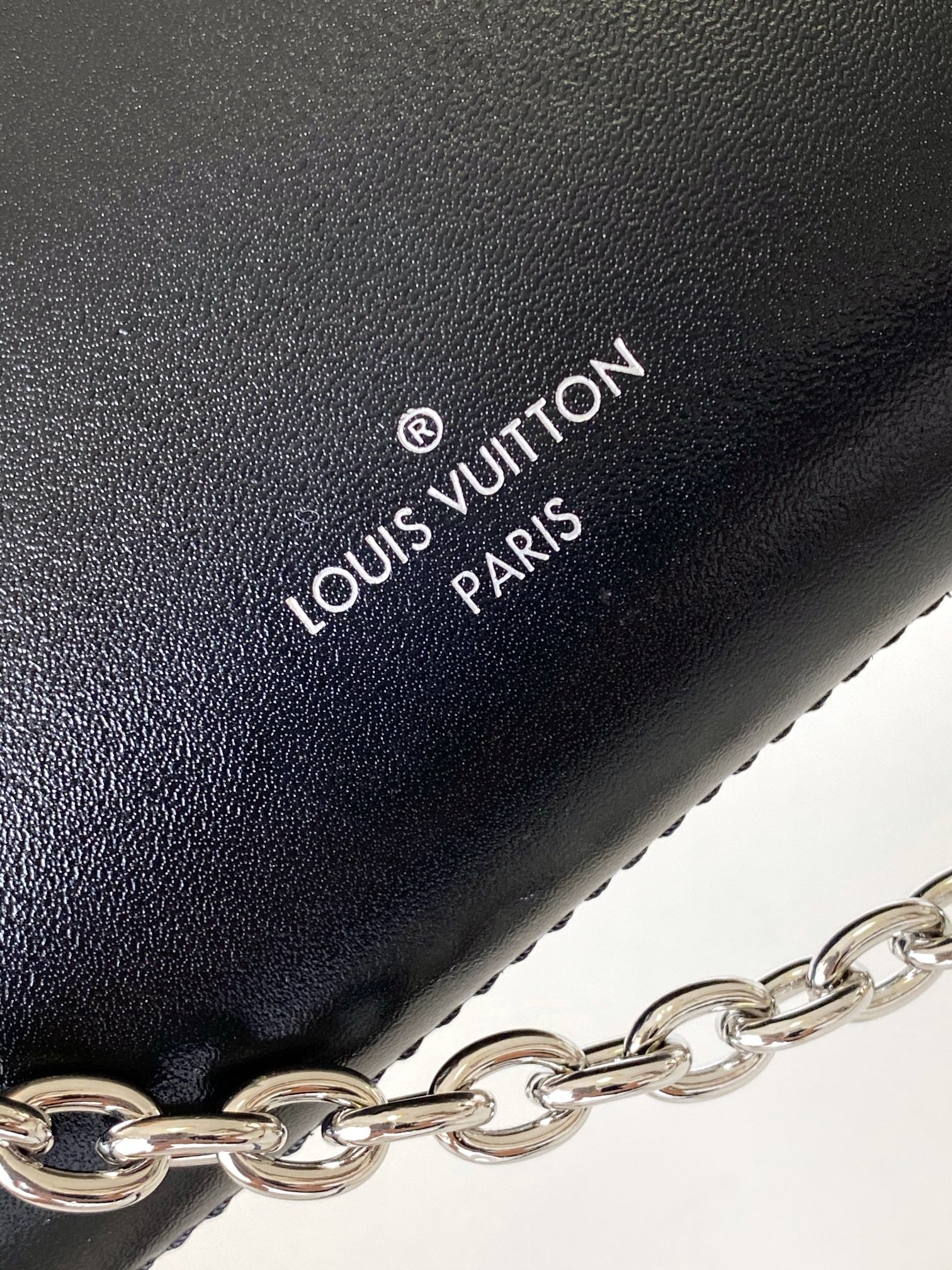 Louis Vuitton Side Trunk PM Handbag - Black Leather with Silver-Tone Hardware
