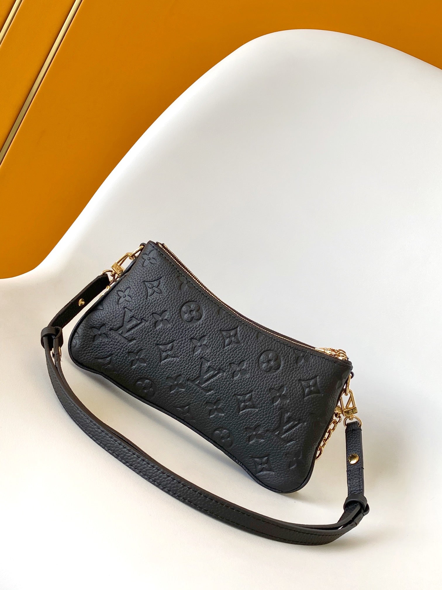 Louis Vuitton Favorite Monogram Empreinte Leather Handbag - Black Noir