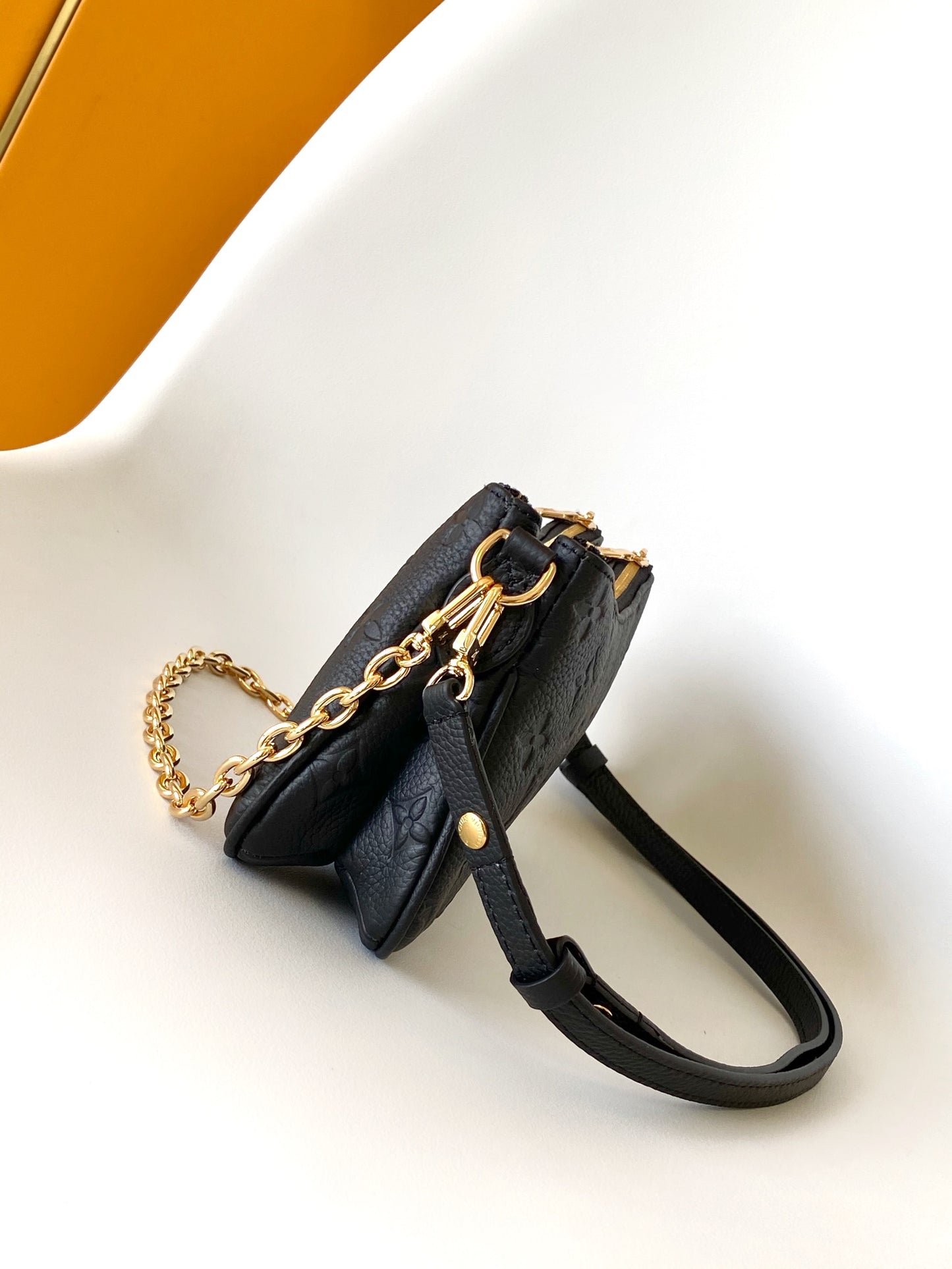 Louis Vuitton Favorite Monogram Empreinte Leather Handbag - Black Noir