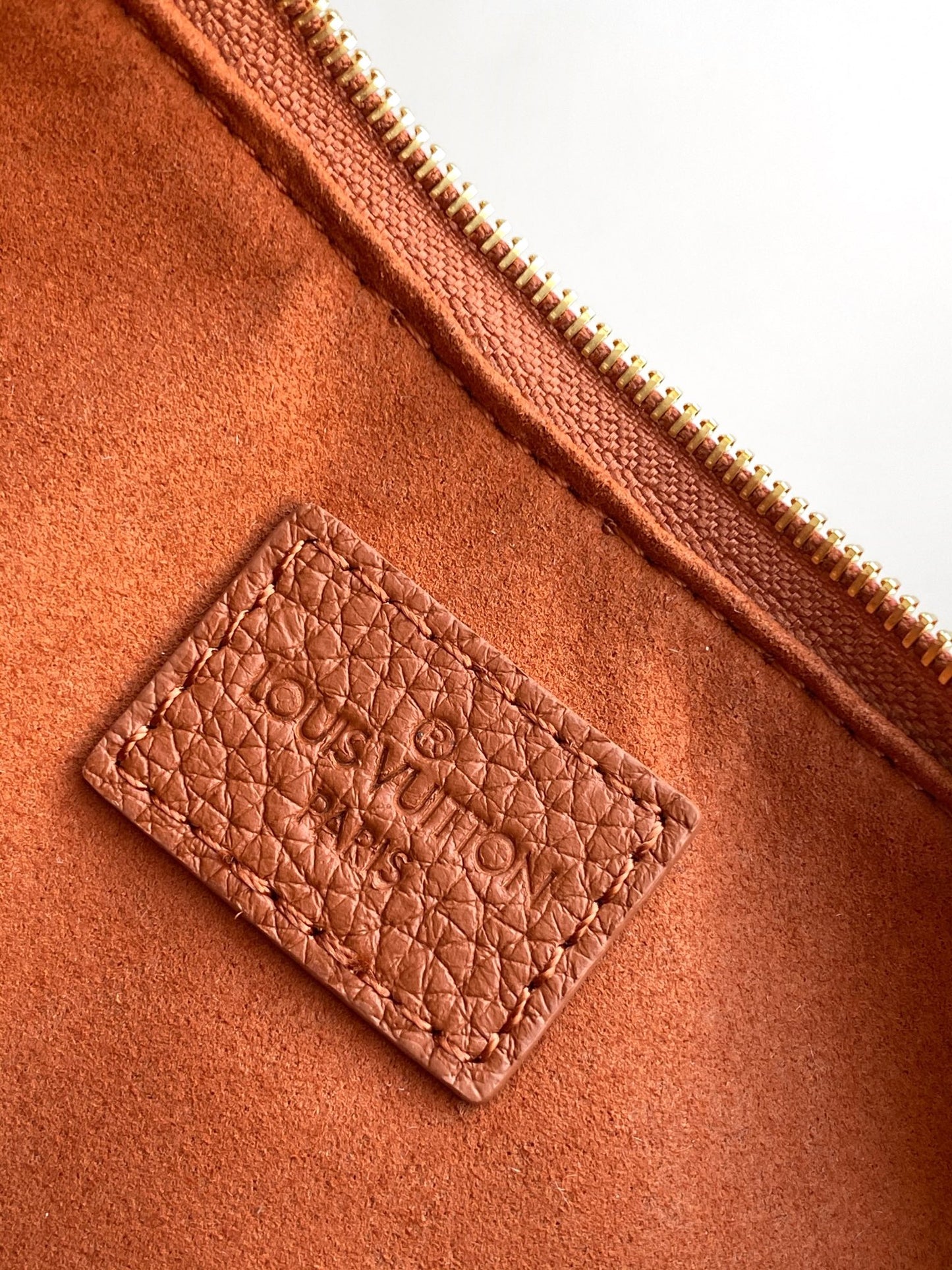 Louis Vuitton Bagatelle Monogram Empreinte Leather Handbag - Cognac Brown