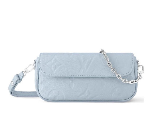 Louis Vuitton Lexa Handbag - Light Blue Quilted Monogram Leather Shoulder Bag