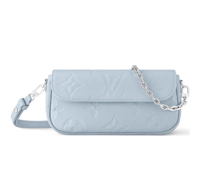 Louis Vuitton Lexa Handbag - Light Blue Quilted Monogram Leather Shoulder Bag