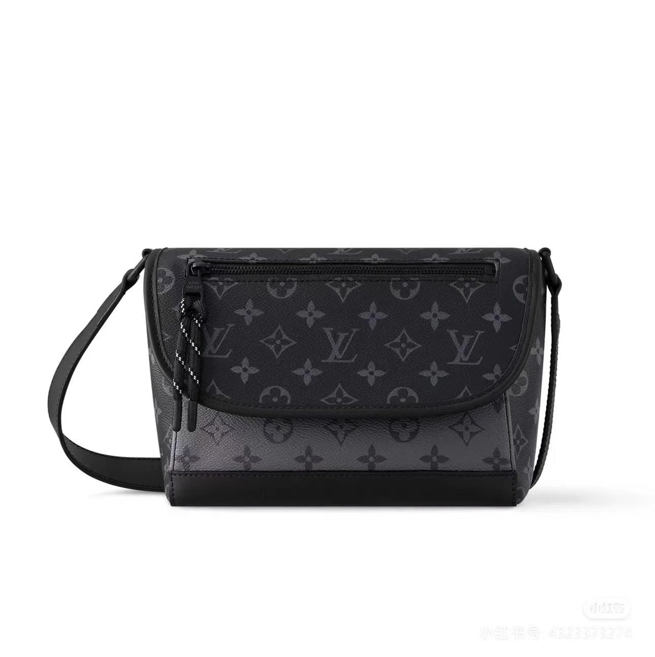 Louis Vuitton Outdoor Messenger Bag Monogram Eclipse Canvas Black