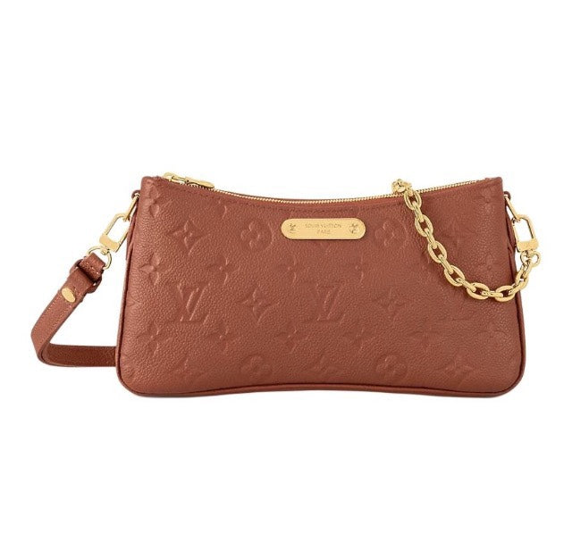 Louis Vuitton Bagatelle Monogram Empreinte Leather Handbag - Cognac Brown