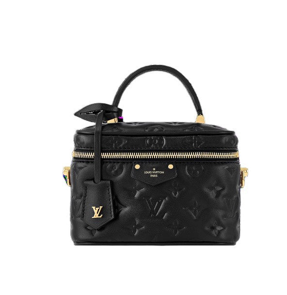 Louis Vuitton Vanity PM Monogram Empreinte Black Leather Handbag