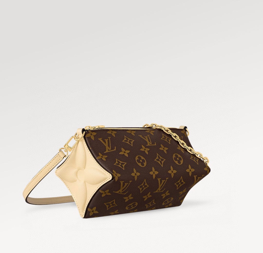 Louis Vuitton Monogram Canvas Star-Shaped Crossbody Bag with Gold Chain