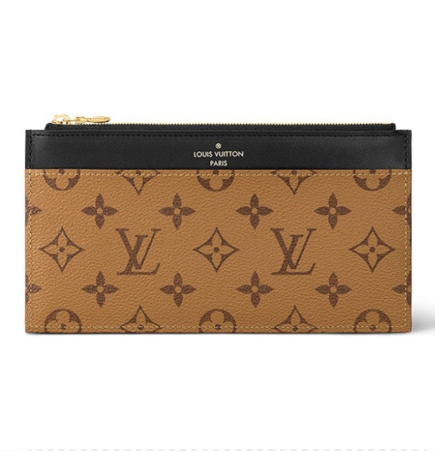 Louis Vuitton Slim Purse Monogram Reverse Canvas Wallet