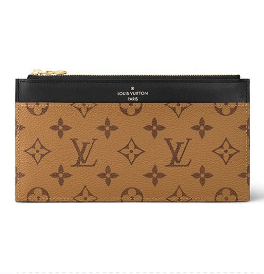 Louis Vuitton Slim Purse Monogram Reverse Canvas Wallet