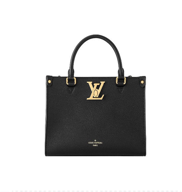 Louis Vuitton Lockme Shopper Tote Bag - Black Grained Calfskin Leather