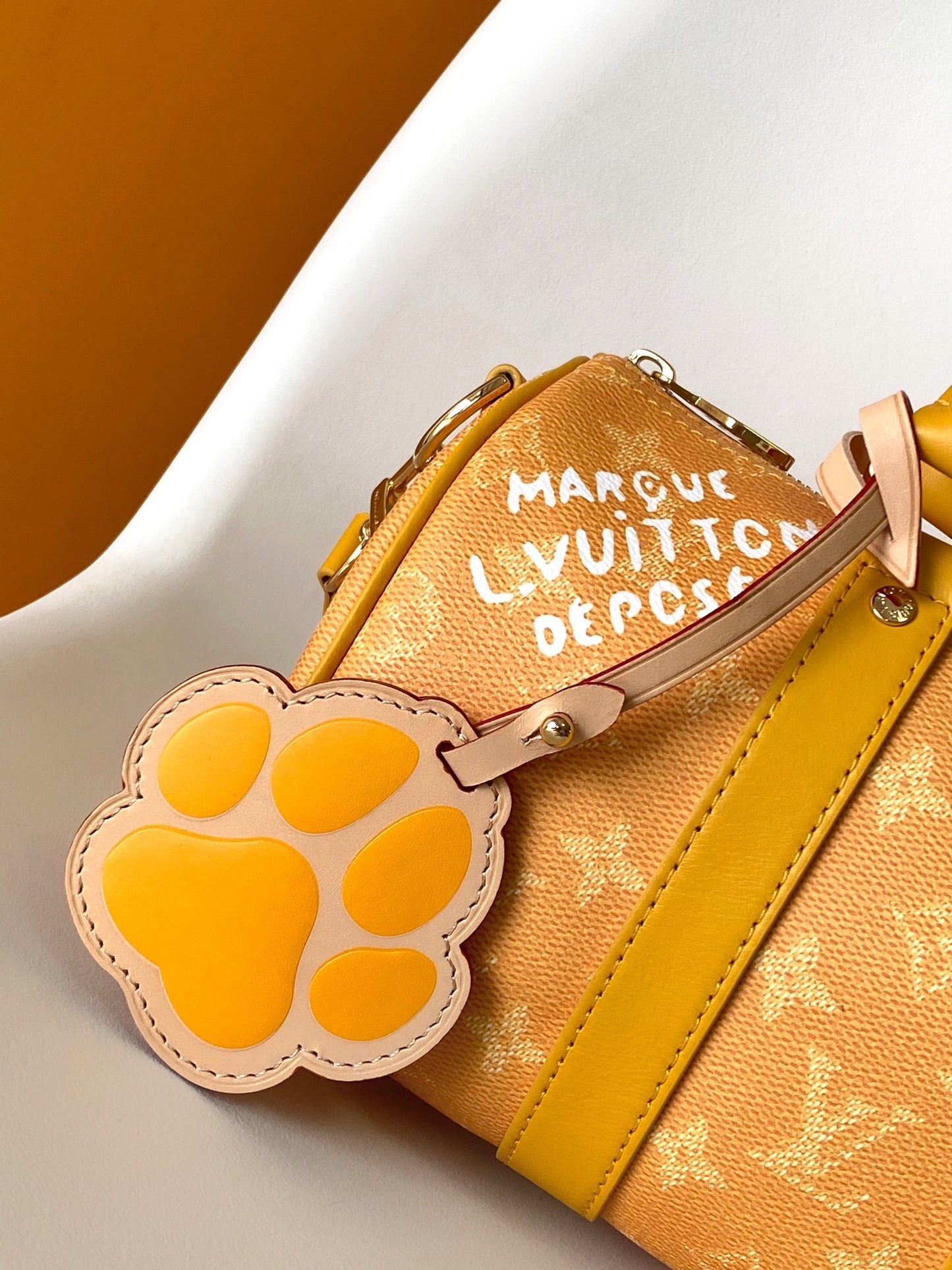 Louis Vuitton Keepall Bandoulière 25 Yellow Monogram Bag Pharrell Williams Collection