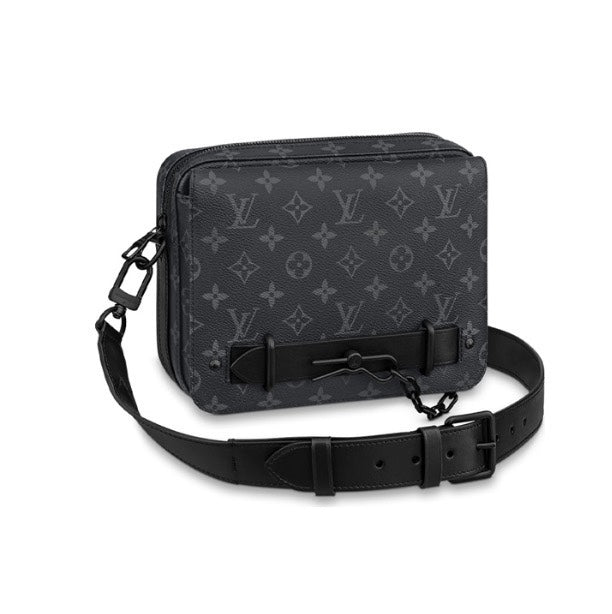 Louis Vuitton Monogram Eclipse Canvas Messenger Bag with Black Hardware
