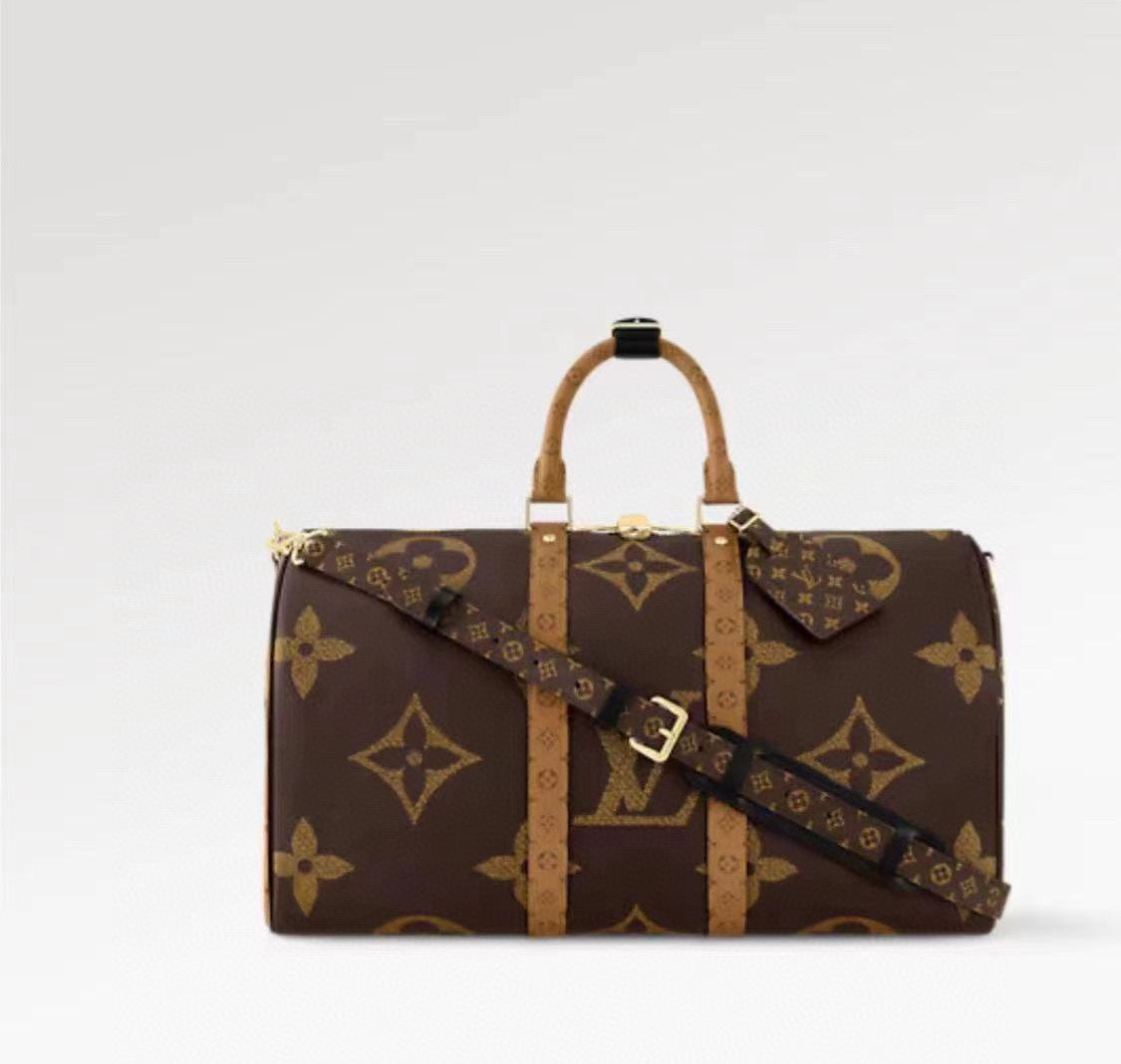 Louis Vuitton Keepall Bandoulière 50 Monogram Canvas Travel Bag