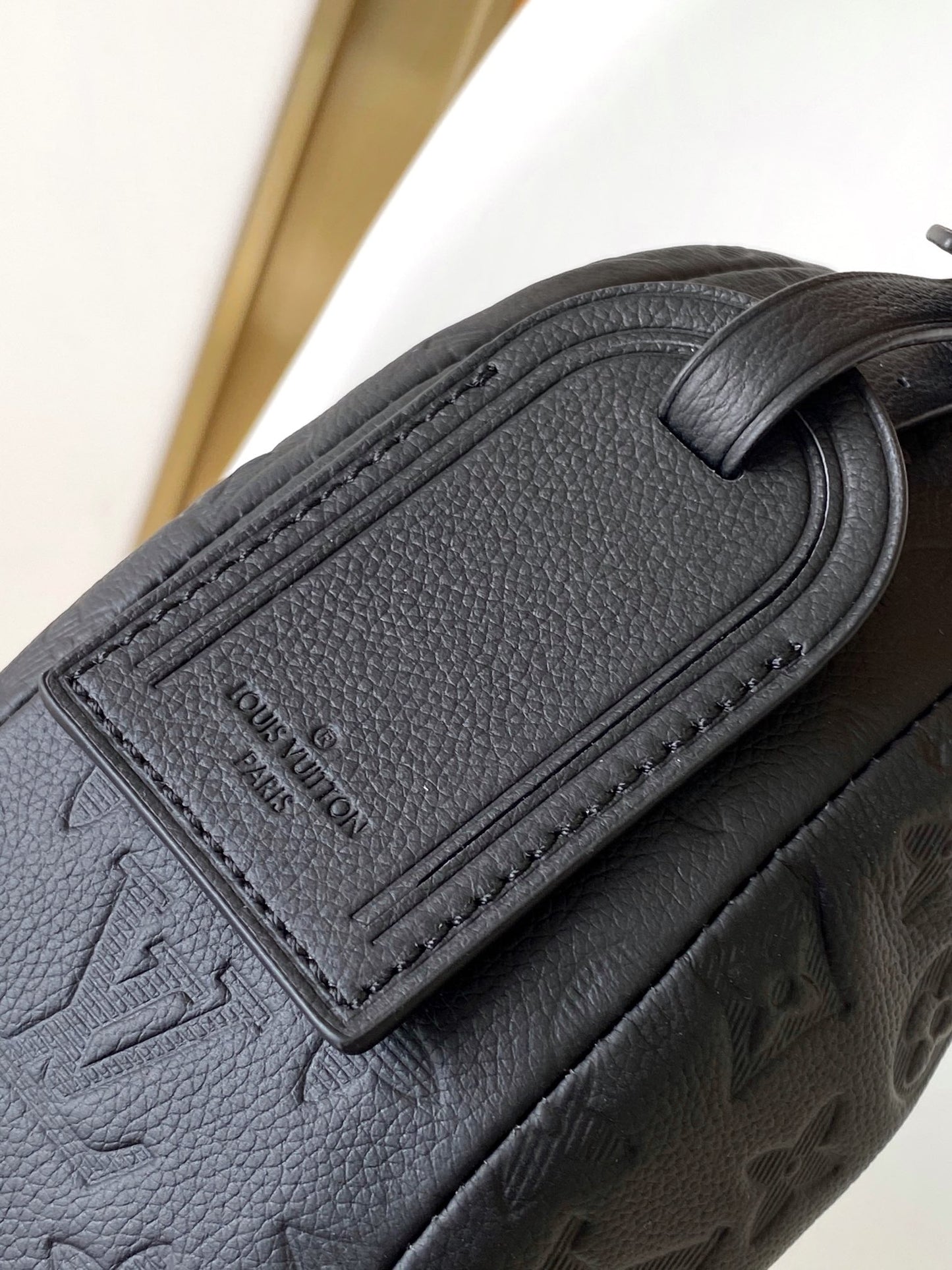 Louis Vuitton Monogram Empreinte Leather Crescent Crossbody Bag - Black