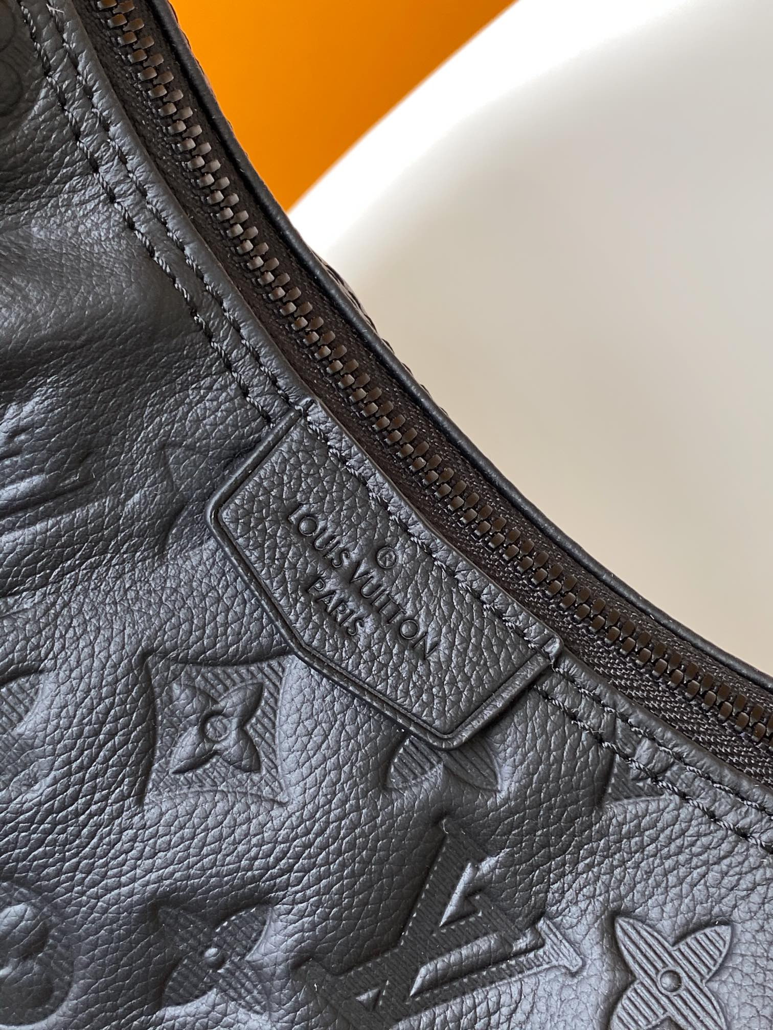 Louis Vuitton Monogram Empreinte Leather Crescent Crossbody Bag - Black