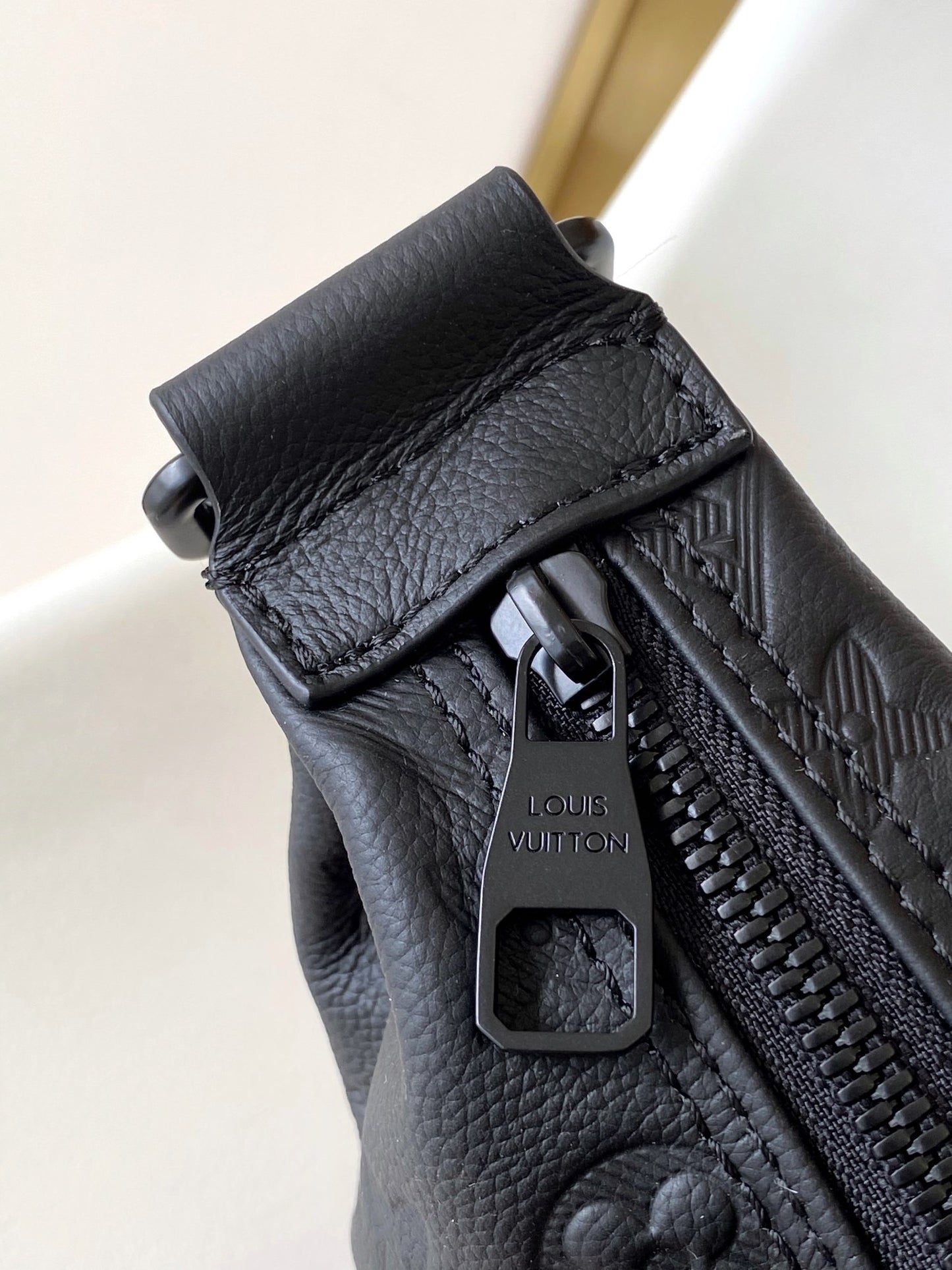 Louis Vuitton Monogram Empreinte Leather Crescent Crossbody Bag - Black