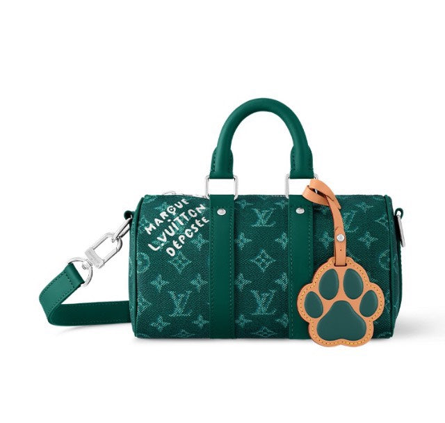 Louis Vuitton x Tyler, The Creator Keepall Bandoulière 25 Green Monogram Craggy