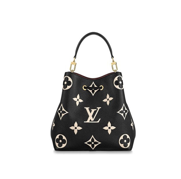 Louis Vuitton NéoNoé MM Monogram Empreinte Leather Handbag - Noir/Beige