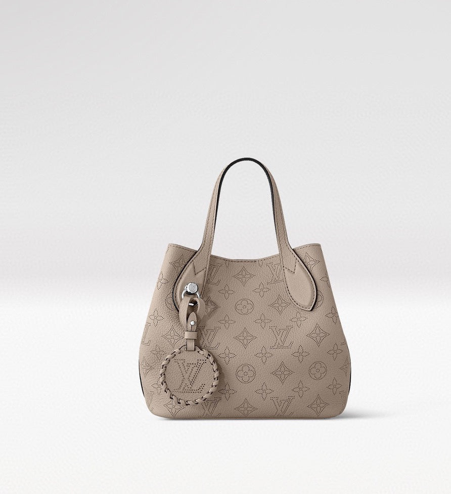 Louis Vuitton Muria Mahina Perforated Leather Bucket Bag - Galet